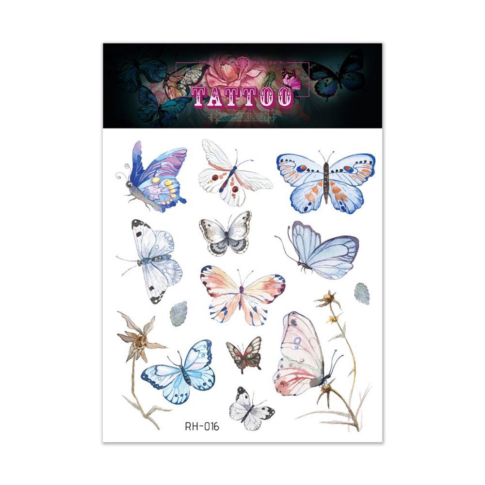 Waterproof 3D Colorful Butterfly Tattoo Sticker - High-End Fashion Tattoos