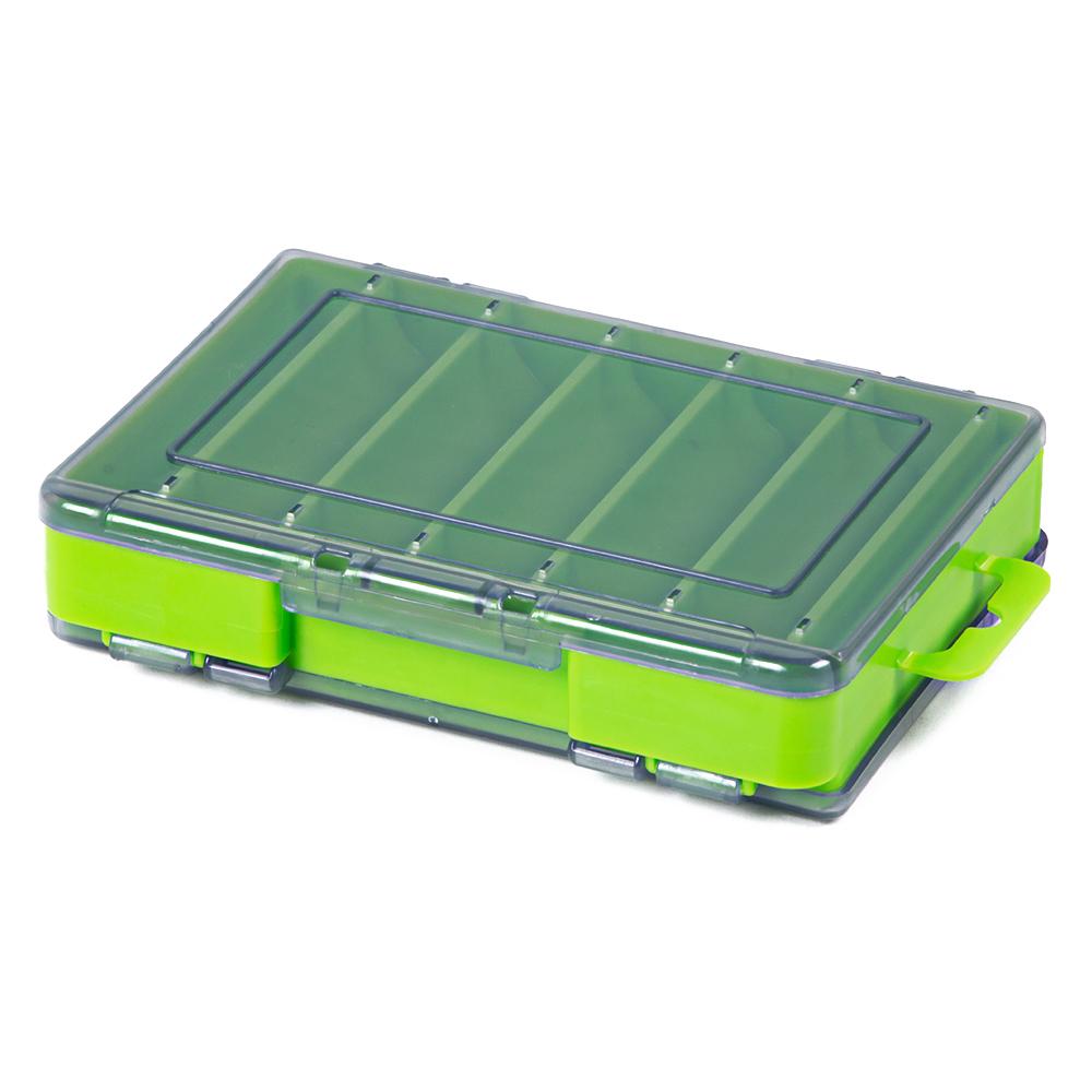 4*10*2.8CM Fishing Double Sided Thickened High Strength Fishing Box 14 Compartments Squid Bait Lure Hook Boxes Storage Fishing T