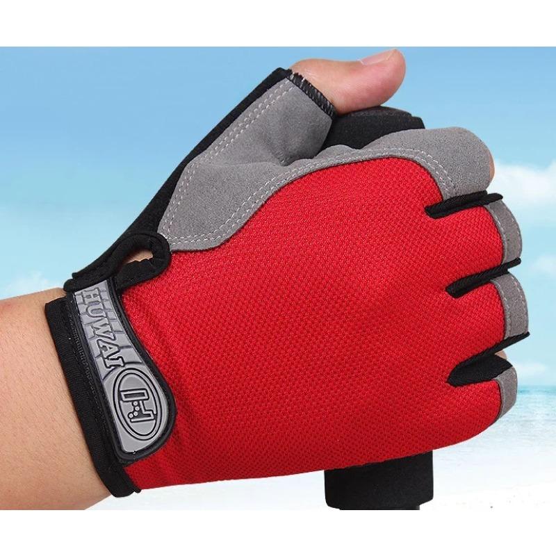 Fingerless Sports Fitness Gym Training Gloves for Men Women Cycling Gloves Motorcycle Mtb Anti-slip Gloves Bicycle Accessories