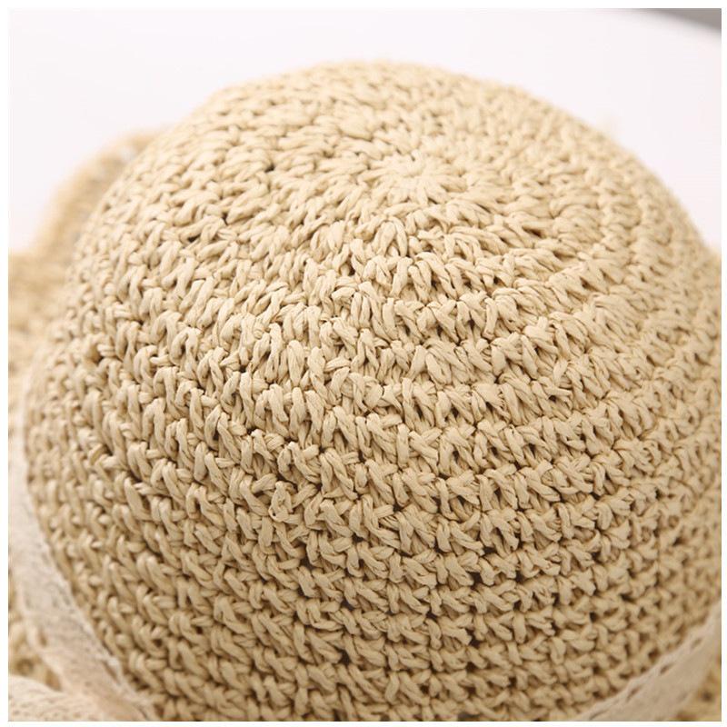 Children's Wide Brim Straw Sun Hat for Summer - Age 1-5, Lightweight, Stylish, and Sun Protective