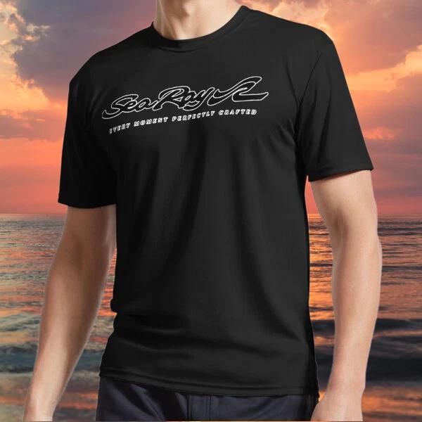 

New item Sea Ray Boat Black Letter Logo TEE T shirt Funny American Size S to 5XL 4XL