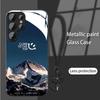 Snow Mountain Is Suitable for Samsung S24ULTRA Mobile Phone Case S23 Glass Mirror S22 Trendy Brand A52A54 Boys New A14