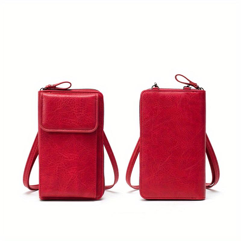 Schicke Reißverschluss-Umhängetasche, Trendige Handytasche, Abnehmbarer Verstellbarer Riemen für Vielseitiges Styling - Sichere & Praktische Alltagstasche
