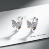 Women's Colorful Zircon Bow Earrings