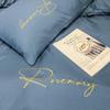 Grace Light Luxury Embroidered Washed Cotton Bedding Set
