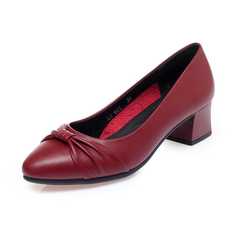 

Весна Осень Женские Туфли-Лодочки Острый Носок Мелкий Вырез Офис Бабочка Лодочки Черные Удобные Слипоны Одинарные Туфли 36