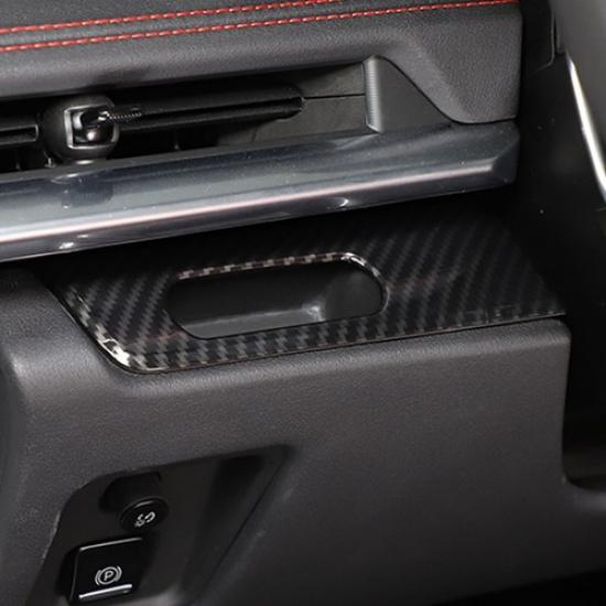 ABS Carbon Car Head Up Display Button Frame Decorate Trim For Corvette C8 +