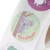 500 Stück/Rolle Niedliche Cartoon-Tiere Aufkleber Journal Scrapbooking Belohnungsaufkleber