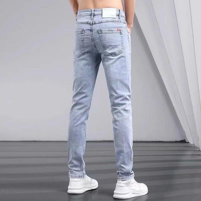 Men's Trendy Slim Fit Stretch Jeans - Autumn/Winter Casual Style
