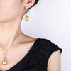 Schmuck Kupferboden Vergoldet Perle Temperament Quaste Gold Set Damen 16-14Mm