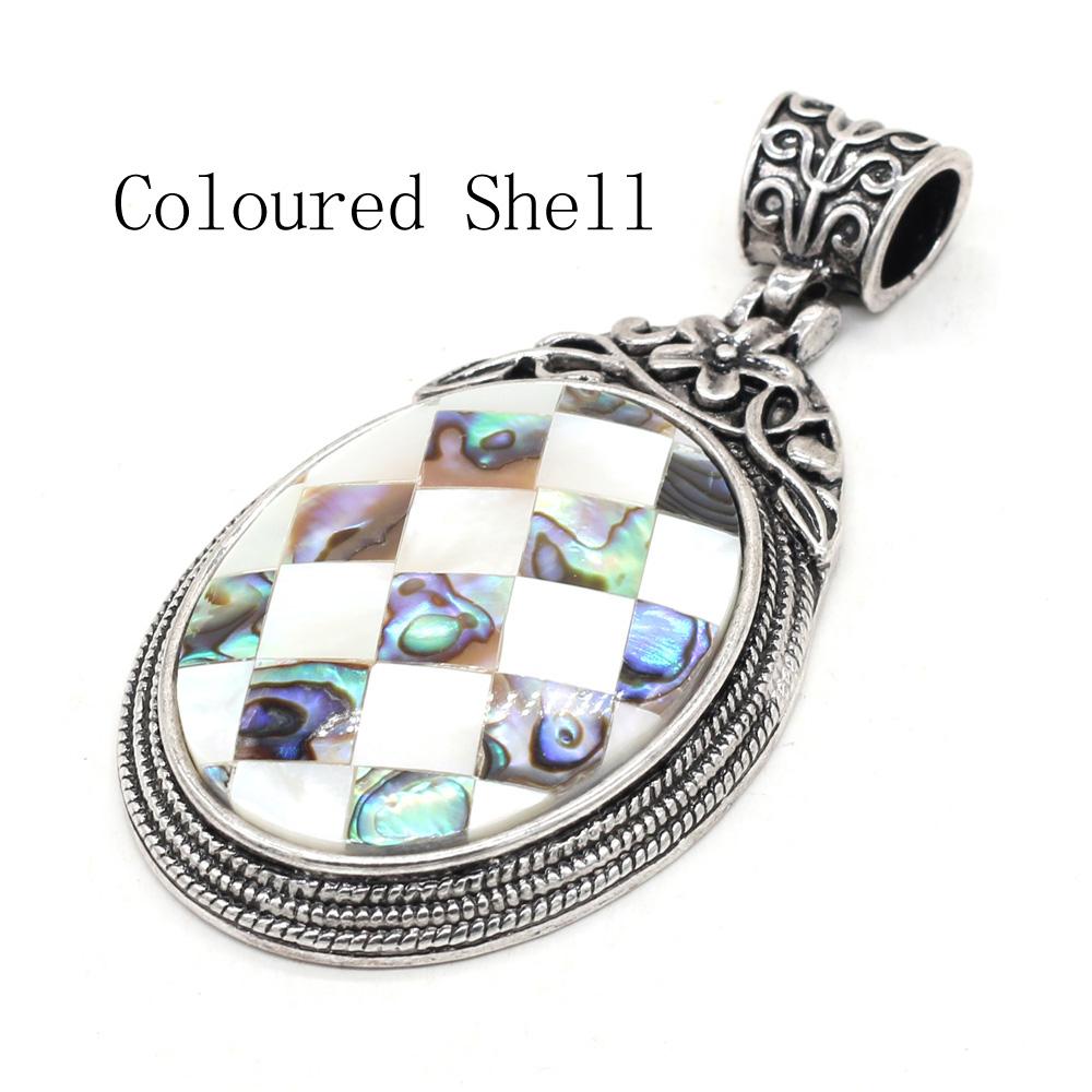 1 шт. винтажный овальный хрустальный кулон в богемном стиле