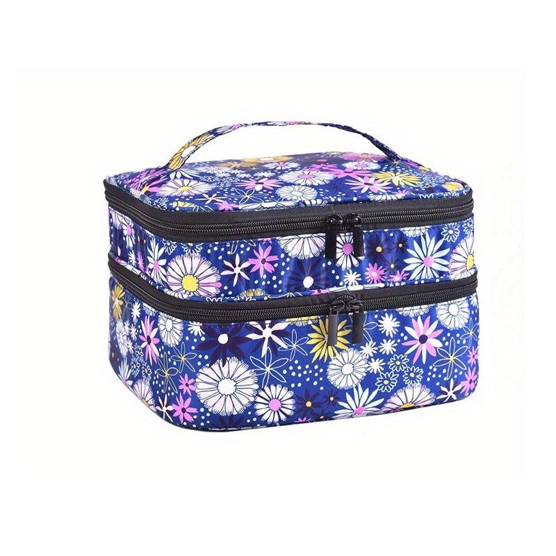 

Двухслойная сумка для хранения косметики и эфирных масел большой вместимости