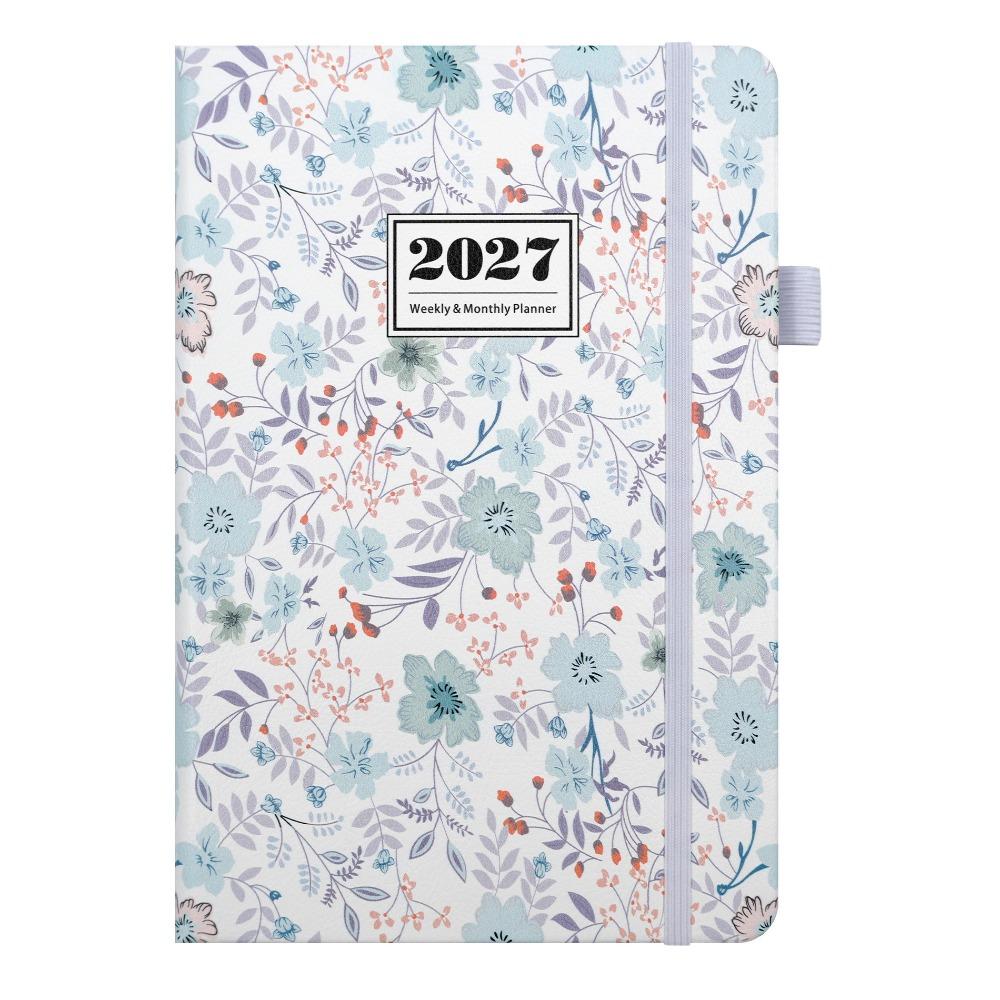PU Leather Cover A5 Diary Weekly & Monthly Yearly Planner 2027 Planner  Home School Office