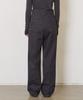 JUN BY JUN K Cation Cotton Curved Pants_Smoke