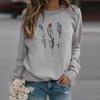  Winter Womens Casual Tops Ladies Print Sweatshirt Blouse Tee Sweater