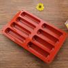 Long Strip Finger Biscuit Silicone Mold 8 Holes Oven Cake Mould Bakeware Fingers Puff Ice Cube Tray Bakeware Moulds