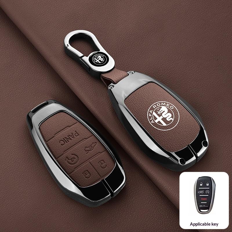 Car Key Bag Keychain Car Remote For Alfa Romeo Giulia 2015 +Stelvio 2016+ Spider Etcetera Key Case Cover Shell Protector KeylessSA0