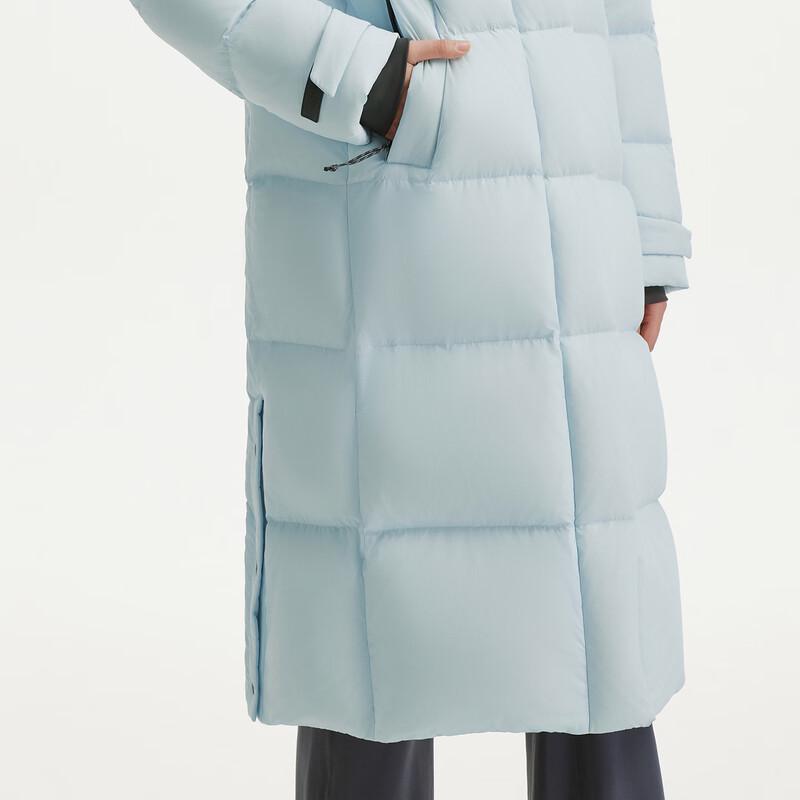 Tanboer Women's Long Hooded Down Jacket