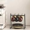 Space Saving Coffee Cup Holder Iron Mug Rack New Cup Drying Stand  For Kitchen