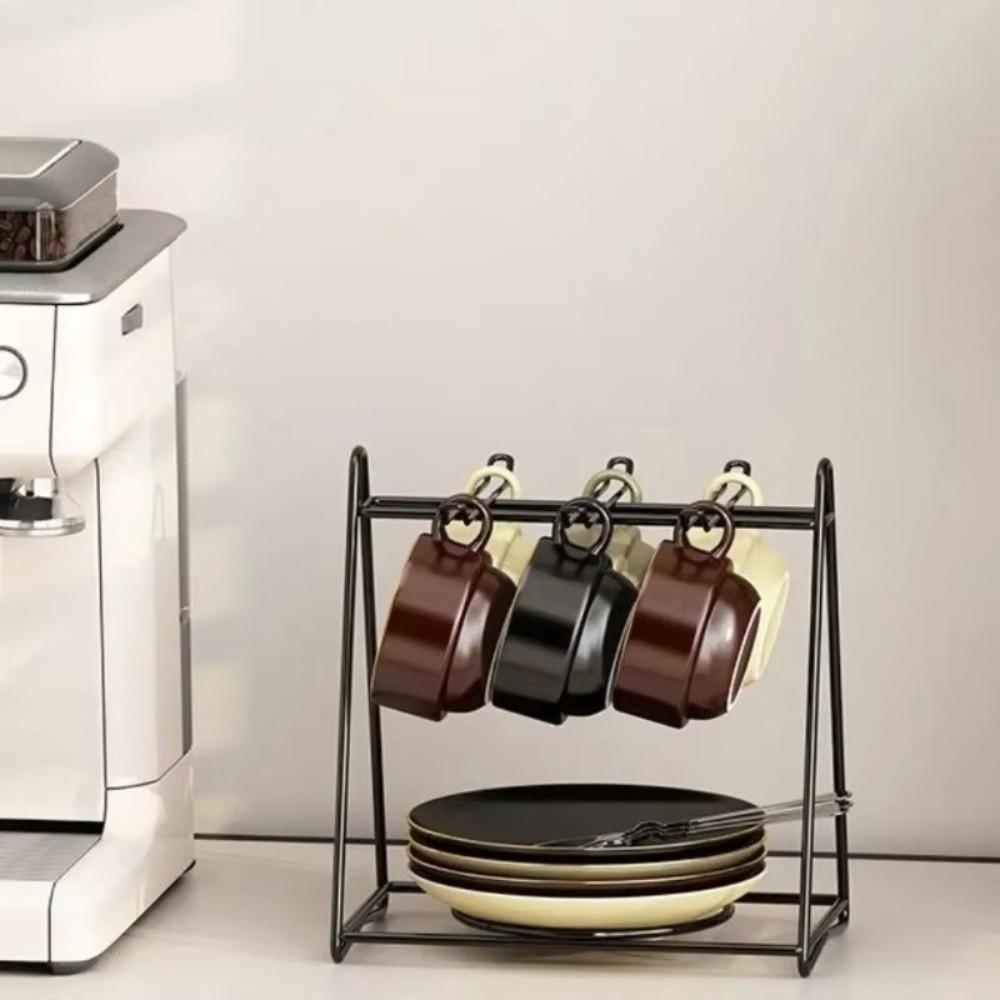 Space Saving Coffee Cup Holder Iron Mug Rack New Cup Drying Stand For Kitchen