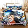 3D Print Sword Art Online Game SAO Bedding Set Single Twin Full Queen King Size Bed Set Adult Kid Bedroom Duvetcover Sets A