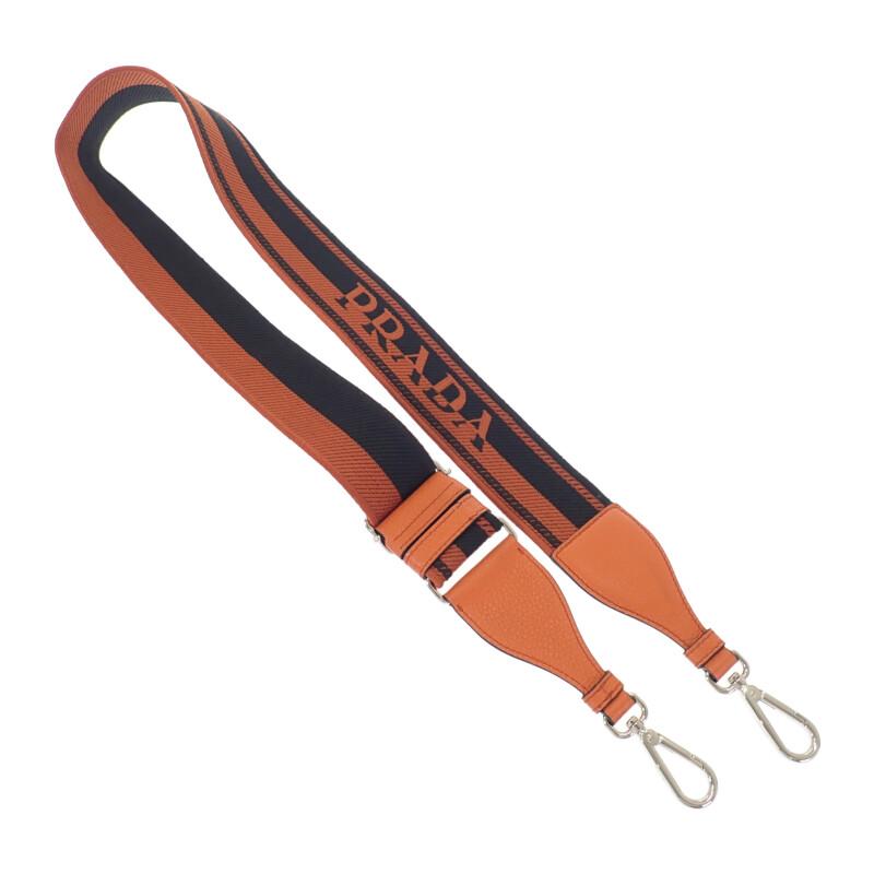 PRADA  1BH192 Shoulder Bag Orange leather Women