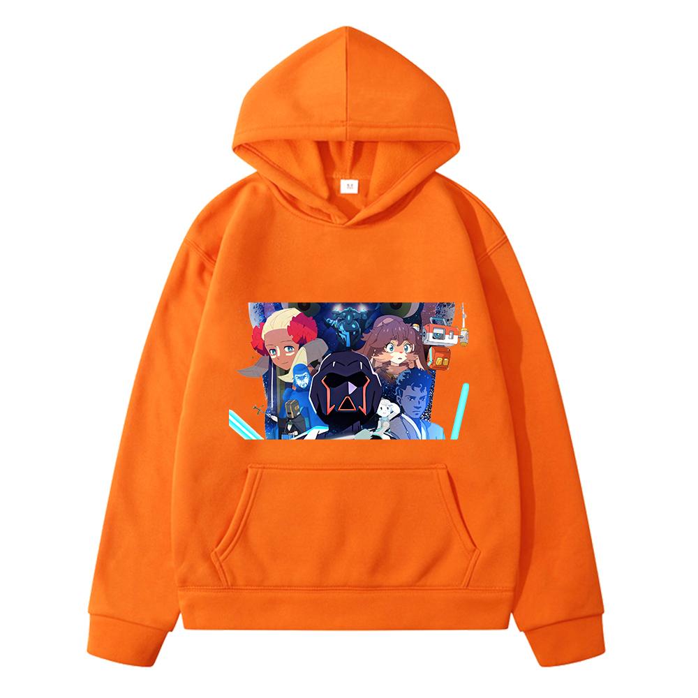 Stars Wars Print Anime Hoodie Fleece Sweatshirt Y2k Sudadera Kawaii Hoodie Cartoon Jacket Boy Pullover Kids Clothes Girls