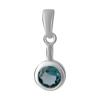 Silver Pendant with Topaz London Blue 0.719ct (1652787)