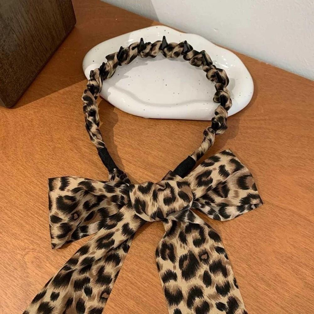 

Регулируемые тканевые повязки для волос Ретро тканевая лента Обруч для волос Подарки Бант Плетеные повязки 5