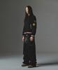 NOT4NERD Striped Rib Parachute Corduroy Pants - Black