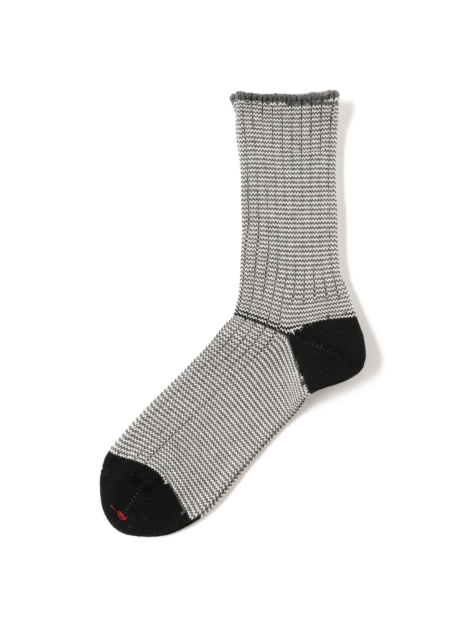 

Beams Plus Носки в рубчик в полоску 38430045479 Мужские, Черный/Белый, Размер,