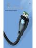 5A Super Fast 3-in-1 Braided Charging Cable, 2m Type-C to Triple Connector