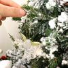 4Pcs/set With Gold Christmas Angel Ornaments Transparent Angel Gold Wing Angel Pendant Plastic Christmas Tree Pendants