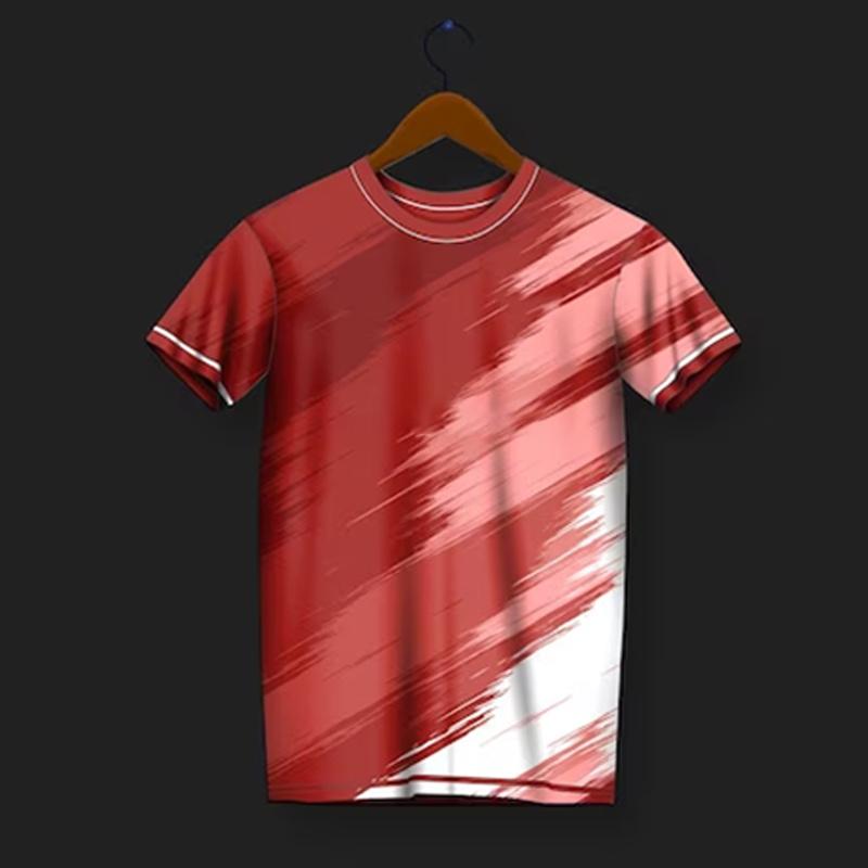 3D Printed Badminton Sports T-Shirt For Men Training Suit Pattern Tees Summer Oversized Round Neck Tops Short Sleeves T Shirts