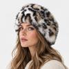 Rabbit Fur Leopard Print Hairband Animal Pattern Faux Fur Hair Band  Winter Hair Accessories