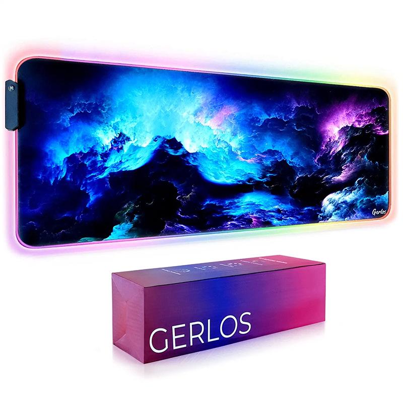 

Extra Large RGB Wireless Charging Gaming Mouse Pad & Desk Mat RGB Colorful