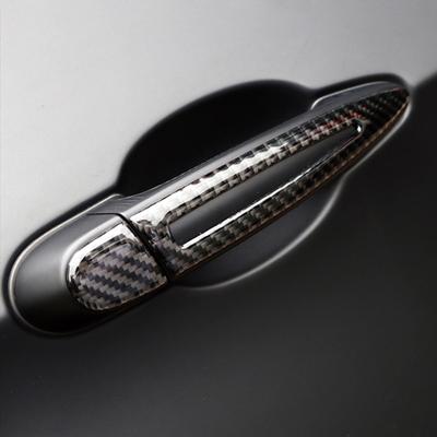 Carbon Fiber Car Door Handle Anti-collision Strip Auto Accessories For BMW F30 F20 F34 F46 F32 X1 E84 X3 F25 X4 F26 X5 E70