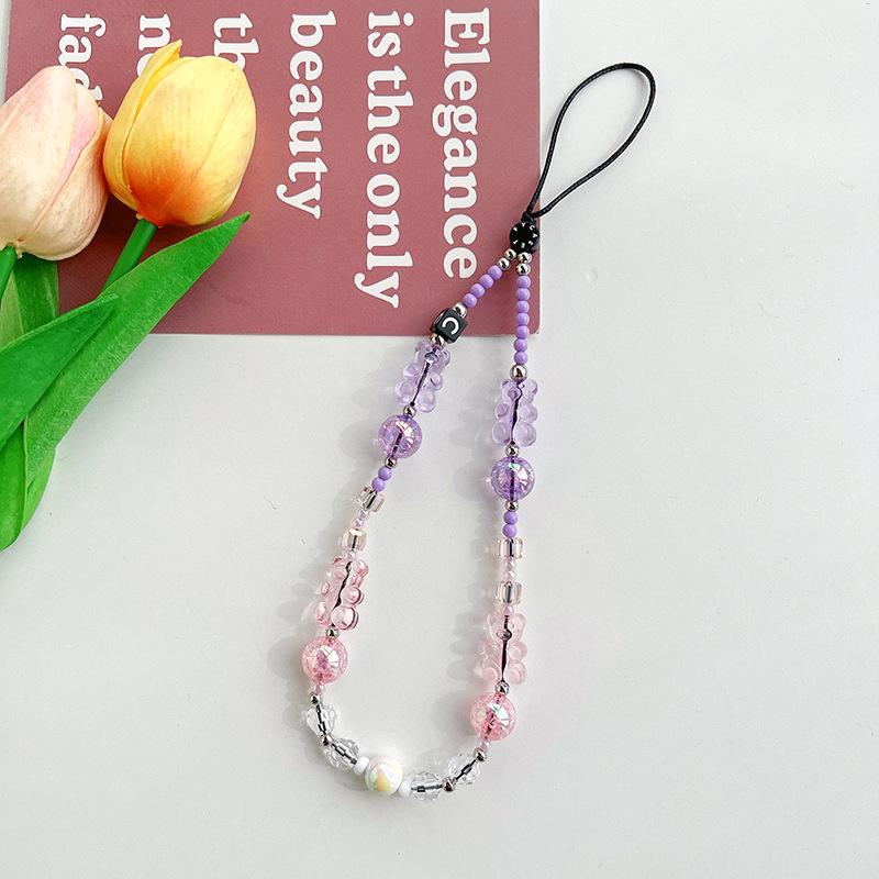 

Чохол для телефону з перламутровими намистинами серії Little Bear - Модний жіночий аксесуар