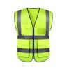 Multi-Pocket Reflective Safety Vest for Construction, Sanitation, and Traffic Workwear - Customizable.