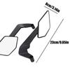 Motorcycle Side Wing Spoiler Fairing With Rearview Rotating Reflector Spoiler Cycling Accessories For Outdoor Riding Daily Use