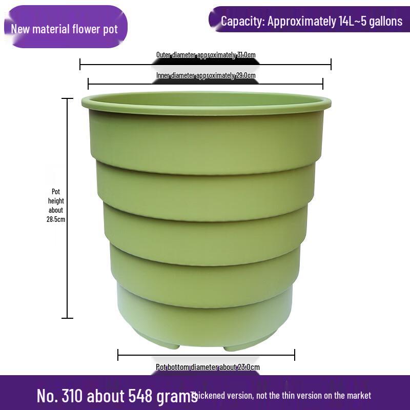 Verdickter Wurzelkontroll-Harz-Blumentopf (2er-Pack)