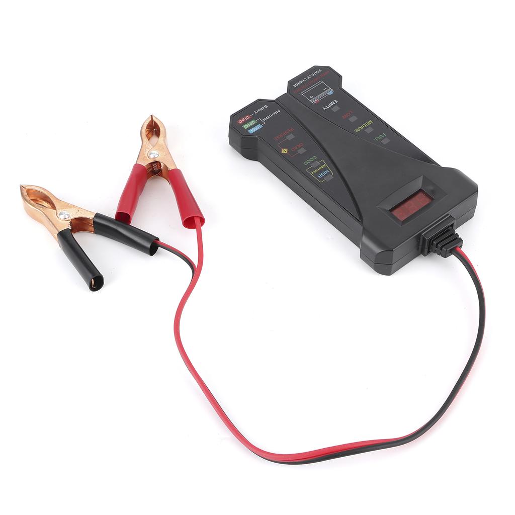 12V Digital Battery Tester Charging Stytem Analyzer Voltage Alternator Output Test WLCD Display