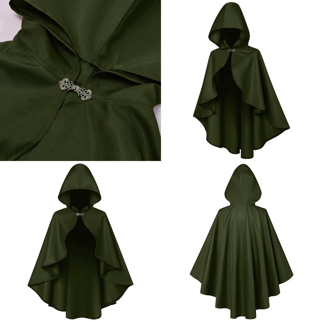 Halloween Vintage Umhang Aus Polyesterstoff Mittelalterliches Cape Für Bühnenauftritte