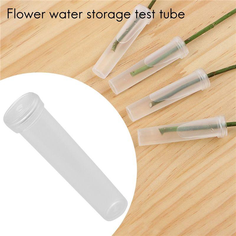 A60zfloral Tube 200-Pack Flower Tube, Flower Vials, Floral Water Tube For Flower Arrangements,Clear Plastic, Opening 3Mmmay