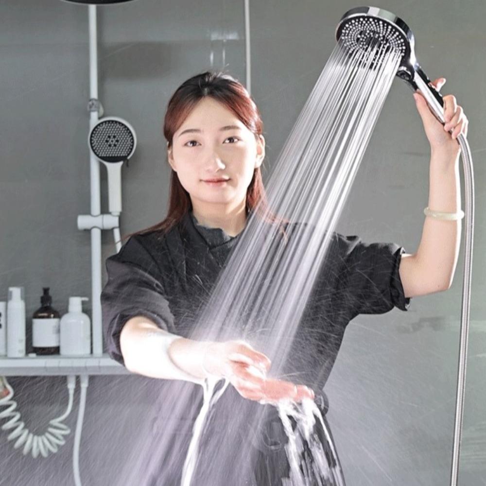 13cm Panel 3-Mode Shower Head Pressurized Technology Water-saving Shower Head  Bathroom Use