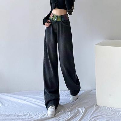 Black High Waist Loose Fit Wide Leg Jeans for Women Stylish and Comfortable Pants