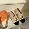 2025 Spring and Summer New French Small Fragrant Single Shoes Women's Fashion Versatile and Beautiful Retro Mary Jane Shoes Women's Shoes