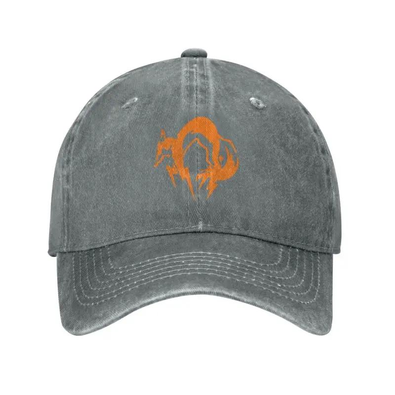 Personalized Cotton Metal Gear Solid Fox Logo Baseball Cap for Unisex Women Adjustable Video Game Dad Hat Outdoor
