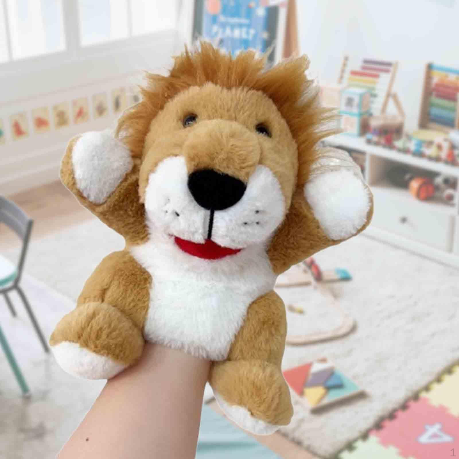 Животное палец марионетка плюшевая рука творческая мягкая игрушка голова перчатки — фото 9