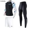 Quick-Dry UV Protection Rash Guard Long Sleeve Swimwear Men Surfing Diving Snorkeling Water Sports